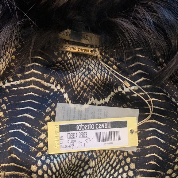 Roberto Cavalli Persian lamb and fox fur coat. - Picture 12 of 15